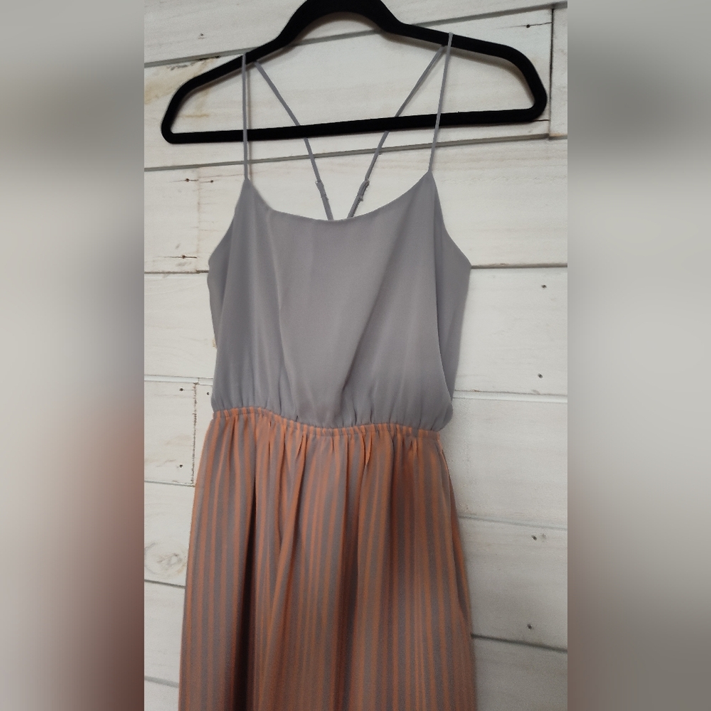 Freebird Gray Maxi Sundress with Spaghetti Straps - Picture 2 of 6